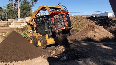 ez screen skid steer rock screen video|skid steer screener attachment.